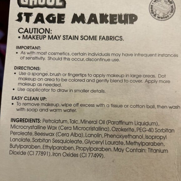 Make Up Sticks Bright White/black Make Up Crayons Halloween Goth Emo Fun & More - Picture 5 of 6